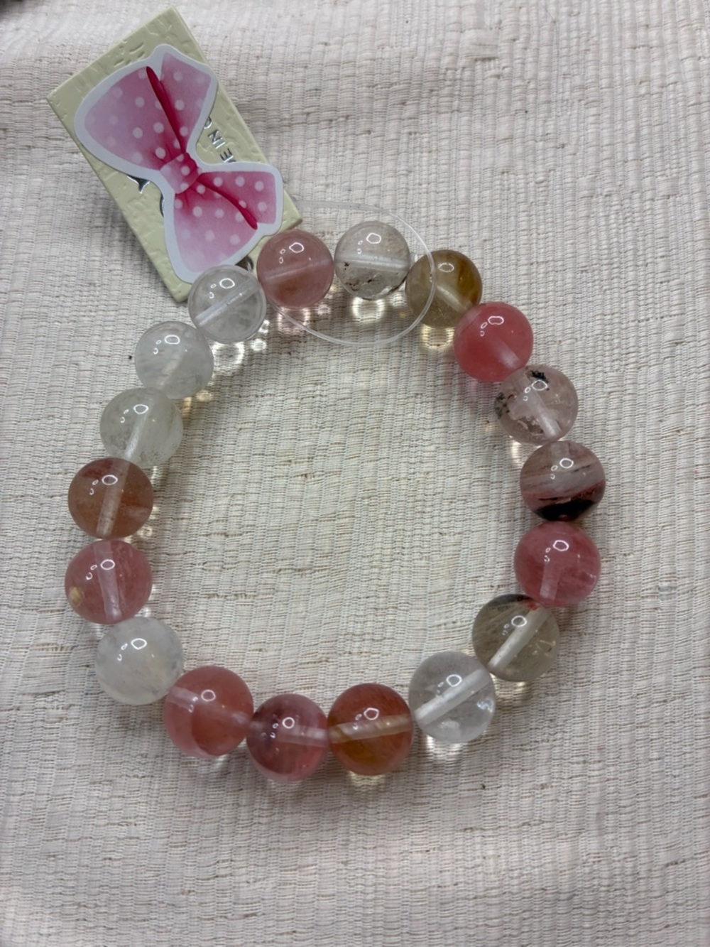 Cherry Quartz Multi-Gemstone Stretch Bracelet 10MM
